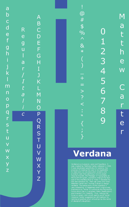 Verdana poster